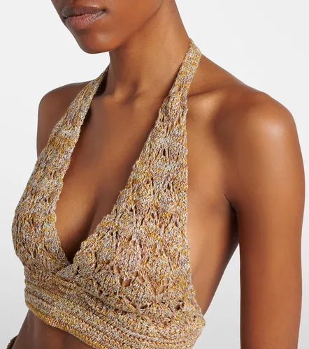 Cropped-Top aus Lamé - Valentino Garavani - Modalova