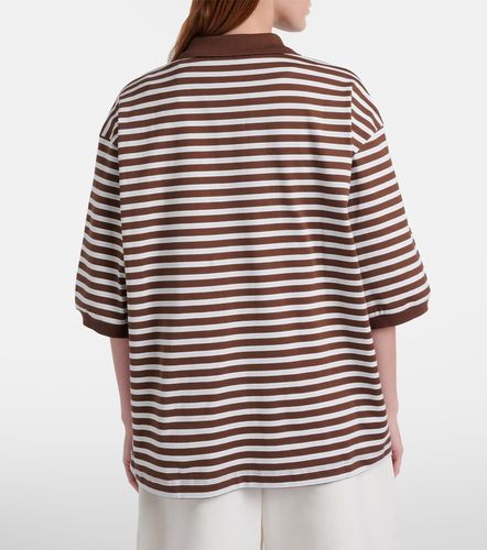 Striped oversized cotton polo shirt - Rohe - Modalova