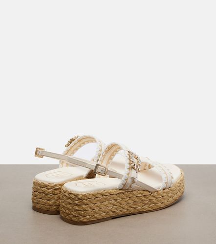 Alpargatas con plataforma Summer Strass de rafia - Roger Vivier - Modalova