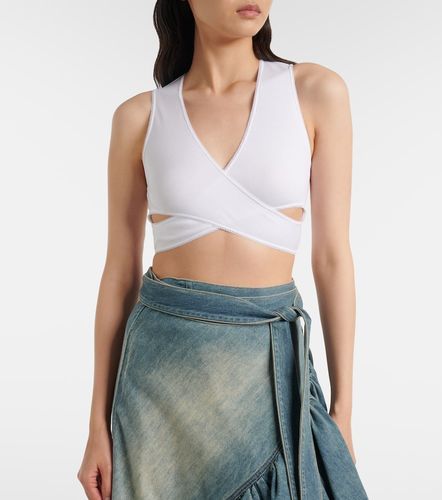 Alaïa Crop top acanalado de jersey - Alaia - Modalova