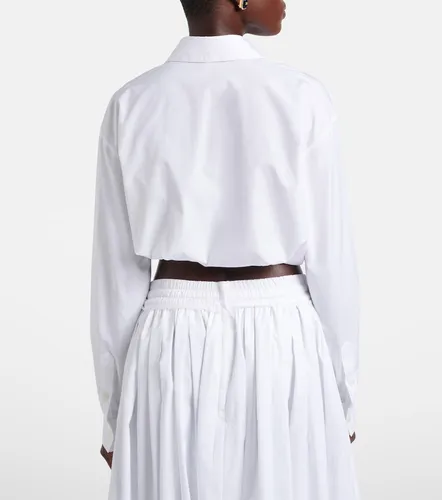 Camisa cropped de popelín de algodón - Dolce&Gabbana - Modalova