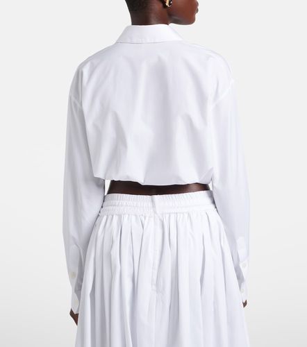 Camisa cropped de popelín de algodón - Dolce&Gabbana - Modalova