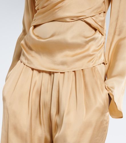 Neame draped satin top - Isabel Marant - Modalova