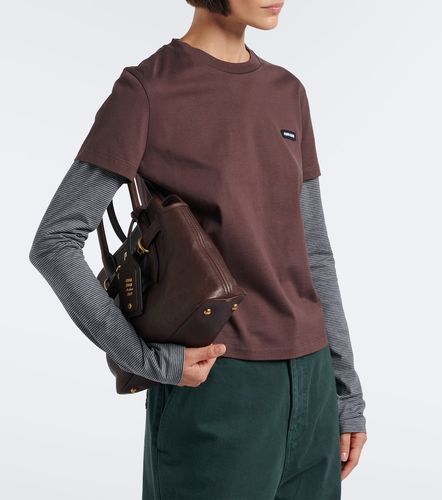 Camiseta de algodón a capas - Miu Miu - Modalova