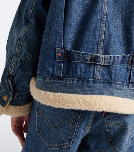 Sacai Chaqueta de denim con piel - Sacai - Modalova