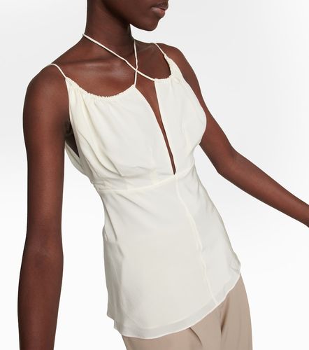 Toteme Top in seta arricciato - Toteme - Modalova