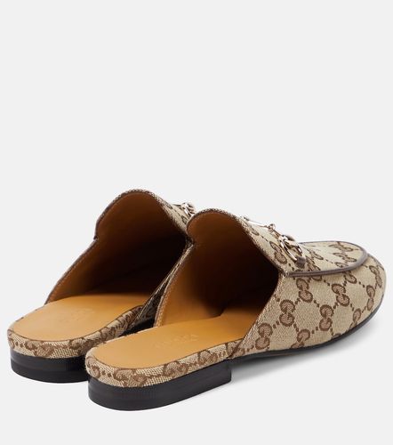 Gucci Mules Princetown in canvas GG - Gucci - Modalova
