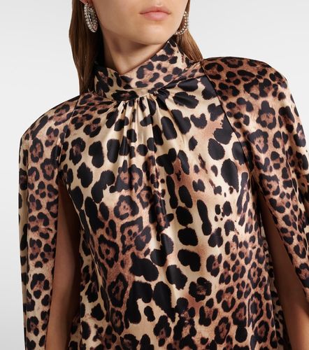 Abito lungo in seta con stampa leopardata - Rodarte - Modalova