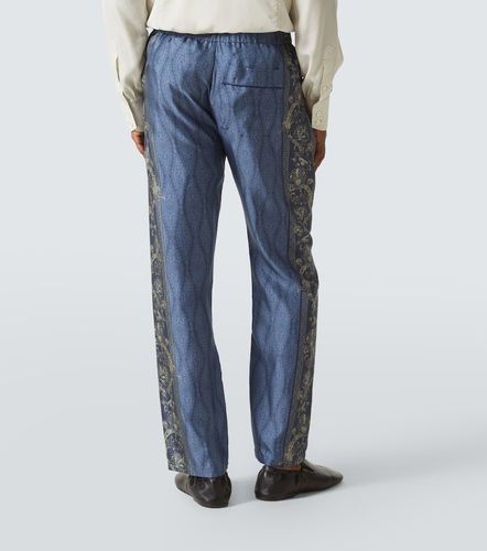 Etro Gerade Hose aus Seide - Etro - Modalova
