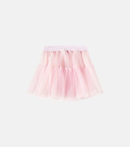 Monnalisa Falda de tul con logo - Monnalisa - Modalova