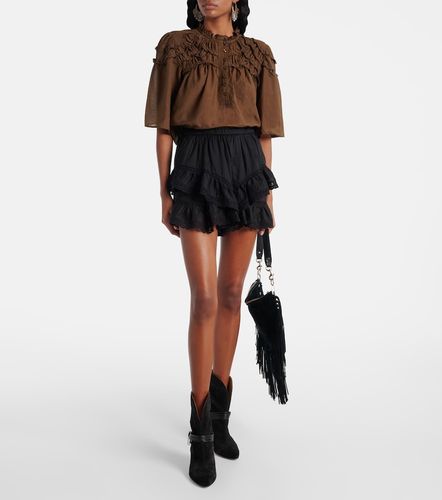 Shorts Geana de algodón con volantes - Marant Etoile - Modalova