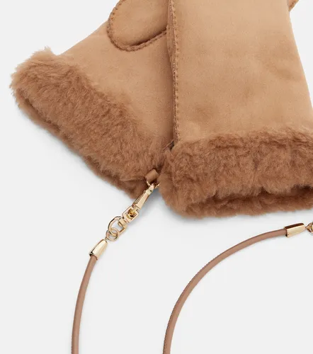 Max Mara Muffole Sand con shearling - Max Mara - Modalova