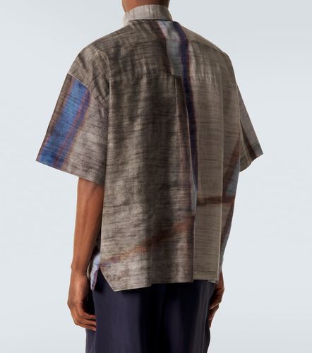 Camicia bowling in cotone e seta con stampa - Giorgio Armani - Modalova