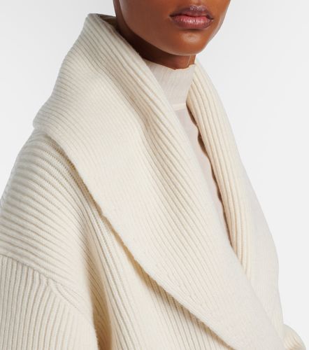 Ribbed-knit wool-blend cardigan - Toteme - Modalova