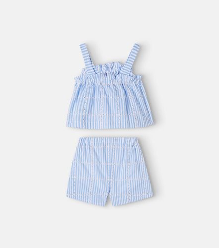 Bebé - set de top y shorts de algodón a rayas - Tartine et Chocolat - Modalova