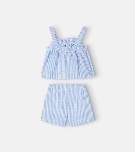 Bebé - set de top y shorts de algodón a rayas - Tartine et Chocolat - Modalova