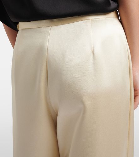 Pantaloni regular in raso di seta - The Row - Modalova