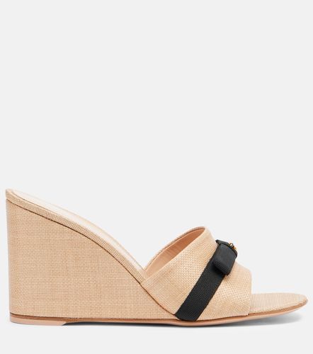 Minou raffia wedge mules - Gianvito Rossi - Modalova