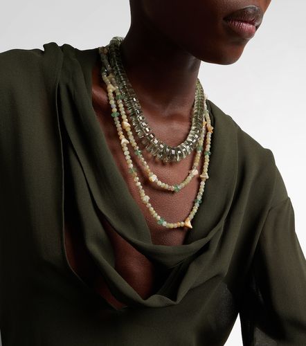 Beaded necklace with gemstones - Ileana Makri - Modalova