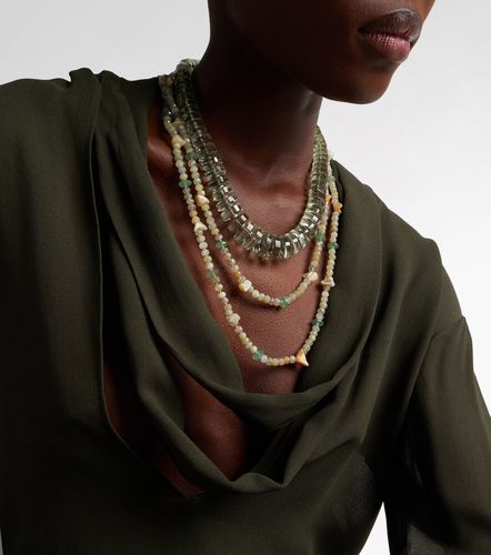 Collar con cuentas y piedras - Ileana Makri - Modalova
