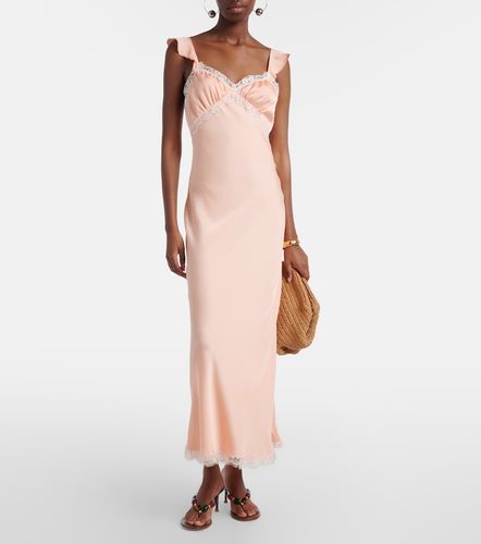 Maxikleid Sella aus Satin mit Spitze - Faithfull - Modalova