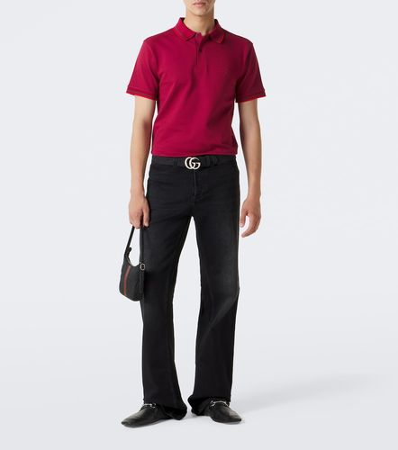 Polo de piqué en mezcla de algodón - Gucci - Modalova