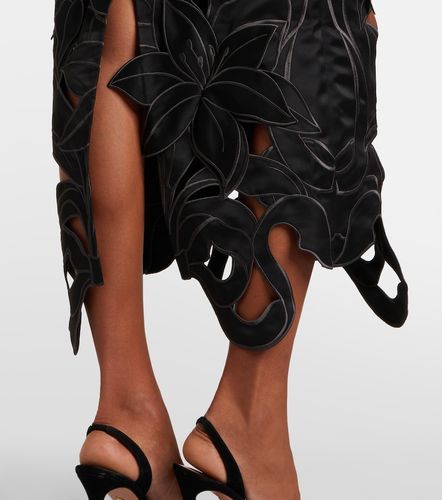 Rayna floral-applique bustier gown - Leo Lin - Modalova