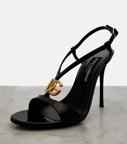 Sandali slingback DG in vernice - Dolce&Gabbana - Modalova
