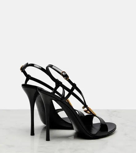 Sandalias de charol con DG - Dolce&Gabbana - Modalova