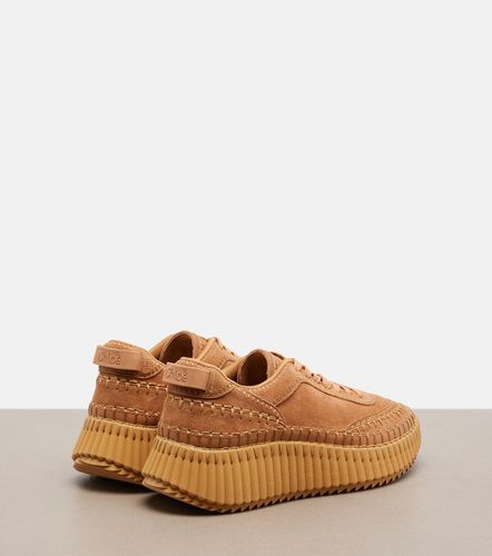 Chloé Sneakers Nama in suede con plateau - Chloe - Modalova