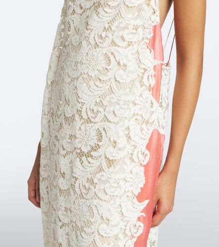 Abito sottoveste Nevis in voile con pizzo - Khaite - Modalova