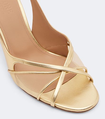Sandali slingback Petra in pelle e rete - Malone Souliers - Modalova