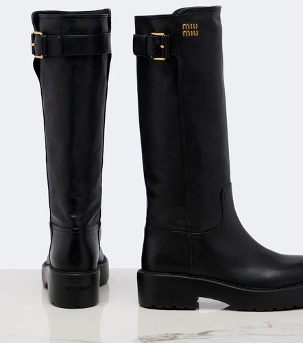 Miu Miu Botas altas de piel - Miu Miu - Modalova