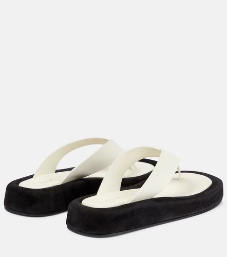 Ginza leather and suede thong sandals - The Row - Modalova