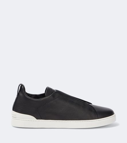 Triple Stitch leather sneakers - Zegna - Modalova