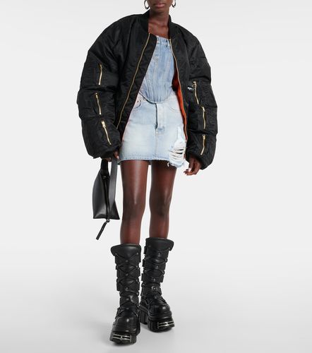 Top corsé de denim de algodón - Vetements - Modalova