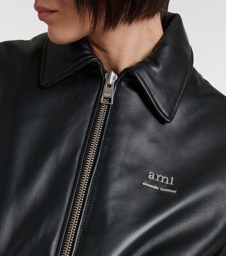 Ami Paris Chaqueta de piel - Ami Paris - Modalova