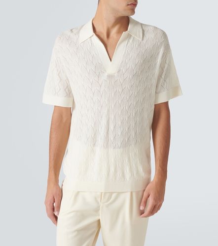 Open-knit wool polo sweater - King & Tuckfield - Modalova
