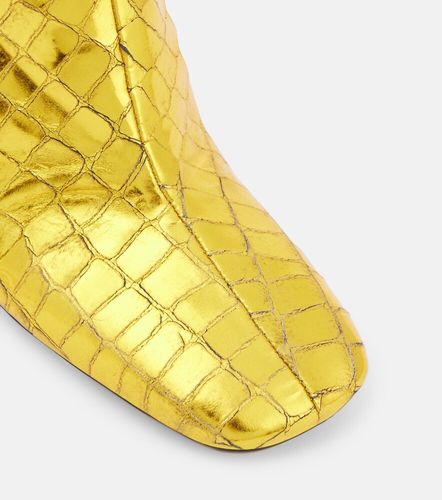 Mules in pelle con stampa - Dries Van Noten - Modalova