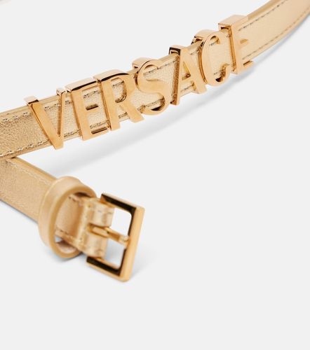 Versace Gürtel aus Metallic-Leder - Versace - Modalova
