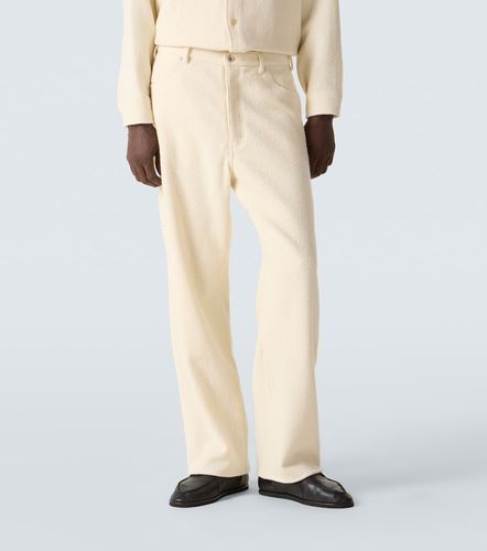 Pantaloni a gamba larga in tweed di lana - Auralee - Modalova