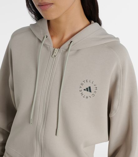 Sudadera en mezcla de algodón con logo - Adidas by Stella McCartney - Modalova