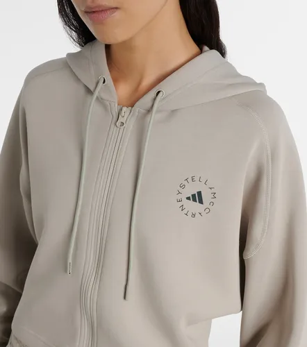 Sudadera en mezcla de algodón con logo - Adidas by Stella McCartney - Modalova
