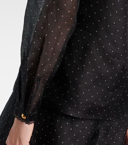 Blusa in lino e seta a pois - Zimmermann - Modalova
