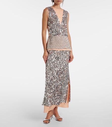 Rabanne Sequined jersey top - Rabanne - Modalova