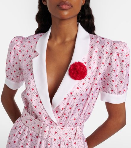 Printed silk twill minidress - Rodarte - Modalova