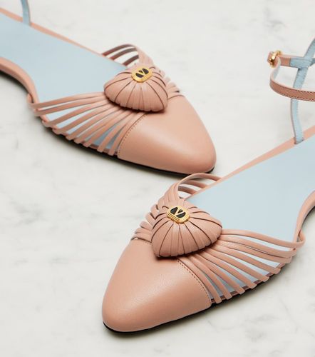 Royal VLogo leather flats - Valentino Garavani - Modalova