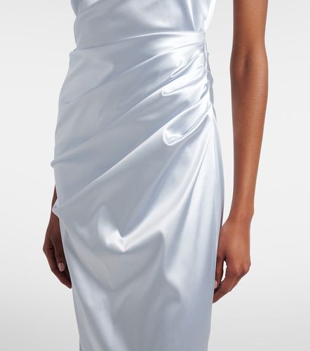Abito midi monospalla in raso - Dolce&Gabbana - Modalova