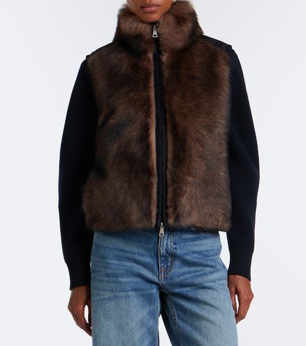 Daunenweste Tadorne mit Shearling - Moncler - Modalova