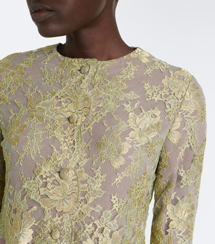 Vestido corto de encaje - Saint Laurent - Modalova